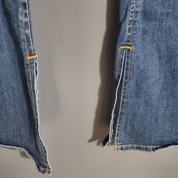 Just Black Womens Flare Jeans Hi Waist Split Openings Size 26 - Picture 6 of 9